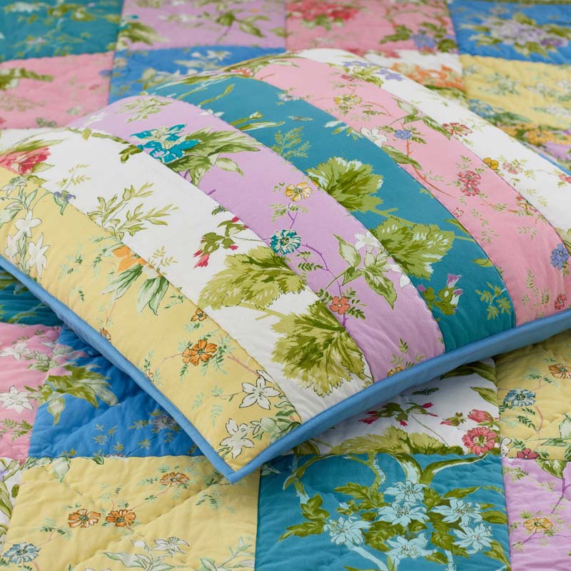 Darla Patchwork Quilt - Multi, King/Cal. King