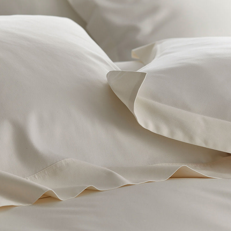 Classic Smooth Rayon Made From Bamboo Sateen Pillowcase Set - Ivory, King