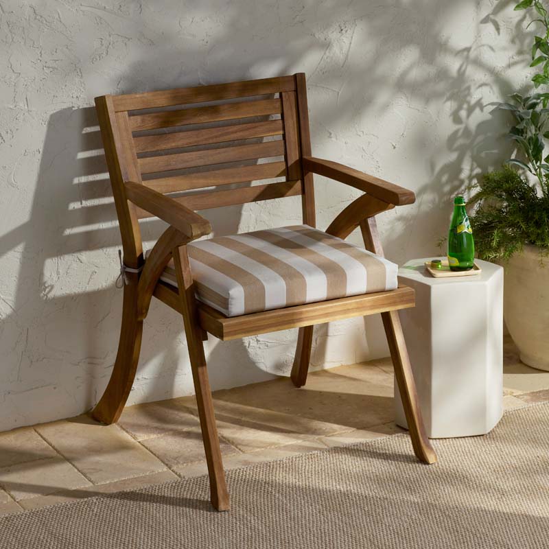 Replacement Knife Edge Chair Cushion - Maxim Heatherbeige, 16 in. x 15 in.