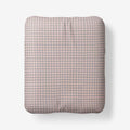 Classic Stripes and Plaids Cool Yarn-Dyed Cotton Percale Fitted Bed Sheet - Mini Check Brown, Queen