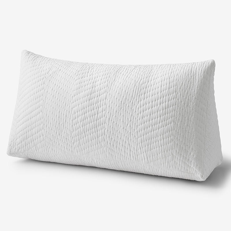 Voile Reading Wedge Pillow Cover - White, Large