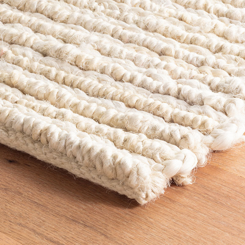 Dunes Handwoven Jute Rug - Ivory, 8' x 10'