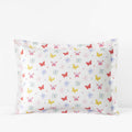 Ditsy Butterflies Classic Cool Organic Cotton Percale Sham - White Multi, Standard