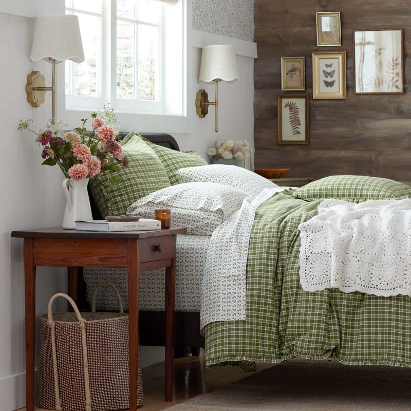Classic Plaids Yarn-Dyed Cotton Duvet Cover - Henri Plaid, Full/Queen