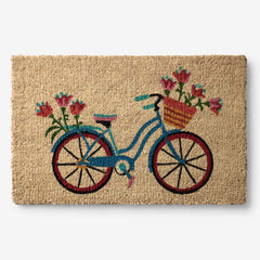 Summer Novelty Coir Doormat - Bicycle, 24 in. x 36 in.