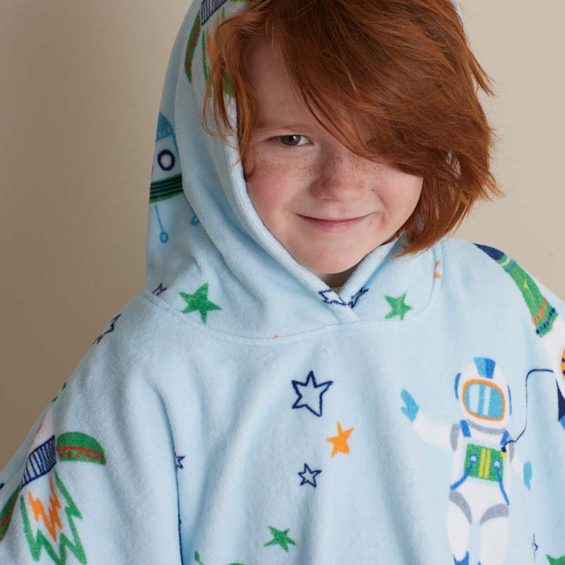 Hooded Poncho - Space Cadet