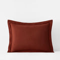 Classic Ultra-Cozy Cotton Velvet Flannel Sham - Rust, King