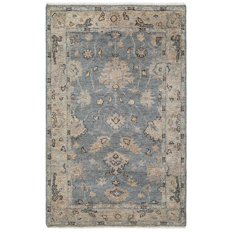 Hand Knotted Persian Wool Rug -  Blue, 7' 9" x 9' 9"