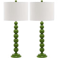 Beaded Table Lamp, Set of 2 - Green