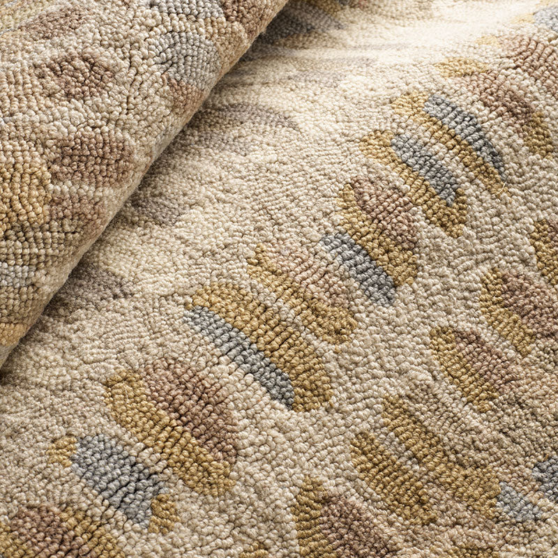 Paint Chip Hand Hooked Wool Rug - Natural, 2' x 3'