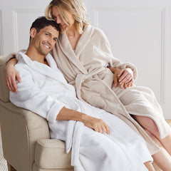 Women's Long Robe - White, S