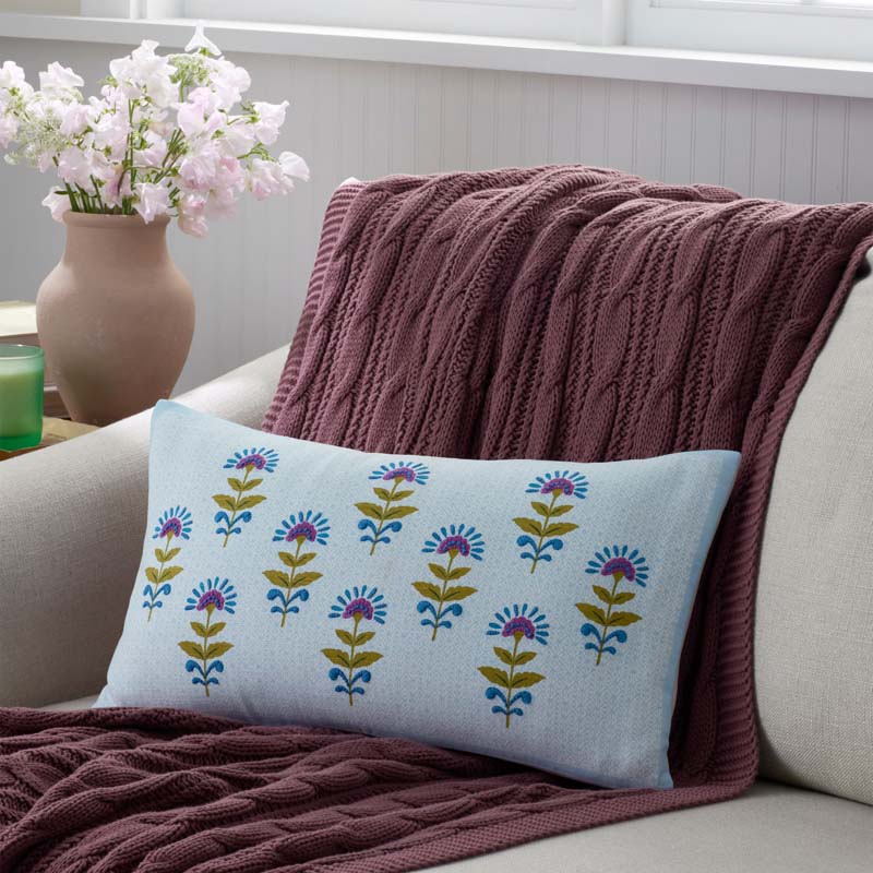 Idril Butti Decorative Lumbar Pillow Cover - Multi