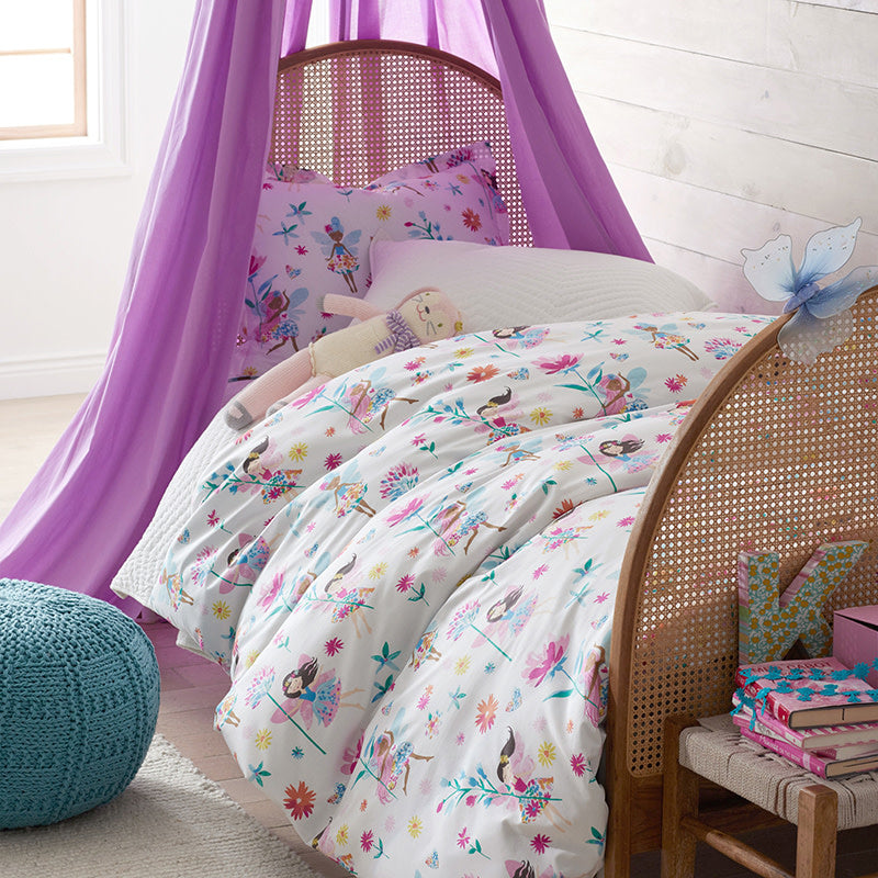 Floral Fairies Classic Cool Organic Cotton Percale Sham - Multi, Standard