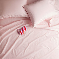 Classic Cool Organic Cotton Percale Solid Sham - Petal Pink, King