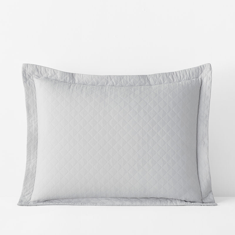 Norfolk Premium Smooth Egyptian Cotton Sateen Sham - Fog, Standard