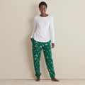 Family Flannel Women's Jogger Pants Pajama Set - Holiday Pups, XXL