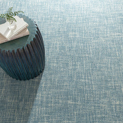 Crosshatch Hand Hooked Wool Rug -  Aegean Blue, 3' x 5'