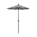 6' Round Outdoor Patio Umbrella, Aluminum with Push Button Tilt - Bronze Finish, Cabana Classic
