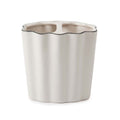 Scallop Toothbrush Holder - Cream and Black