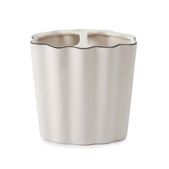 Scallop Toothbrush Holder - Cream and Black