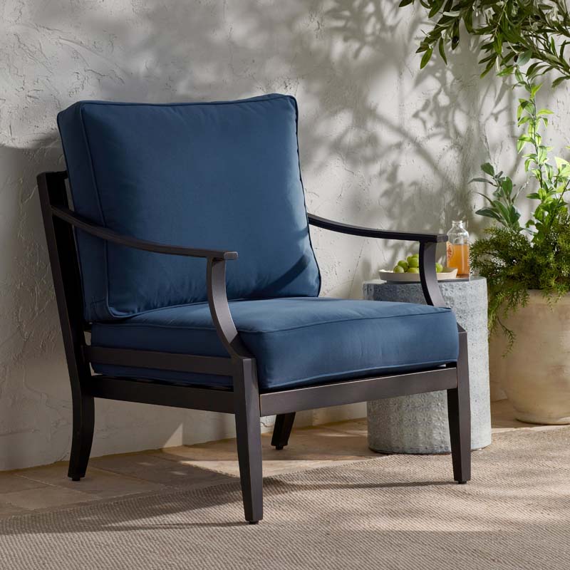 Deep Seat Chair & Seatback Cushion - Sapphire, Small
