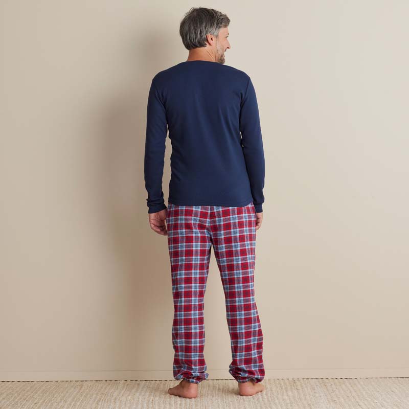 Family Flannel Men's Jogger Pants Pajama Set - Nantucket, XXXL