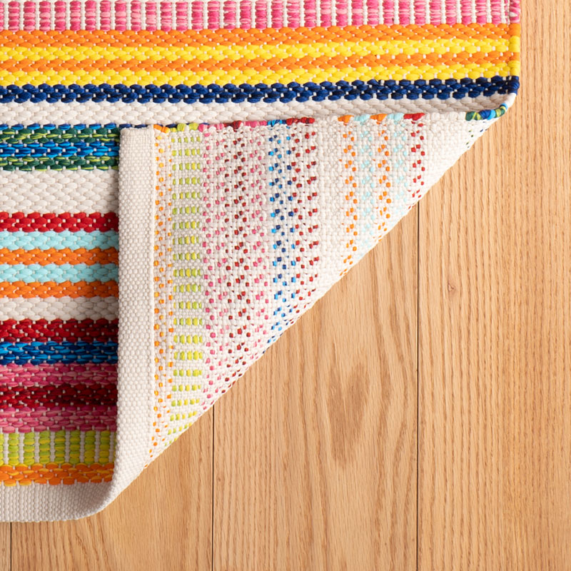 Bright Stripe Handwoven Indoor/Outdoor Rug - Multi, 4' x 6'