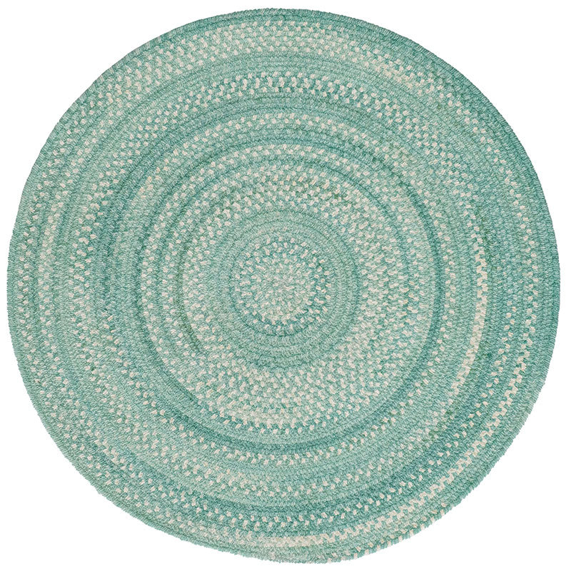 Bambini Braided Chenille Rug - Aqua, 5' Round