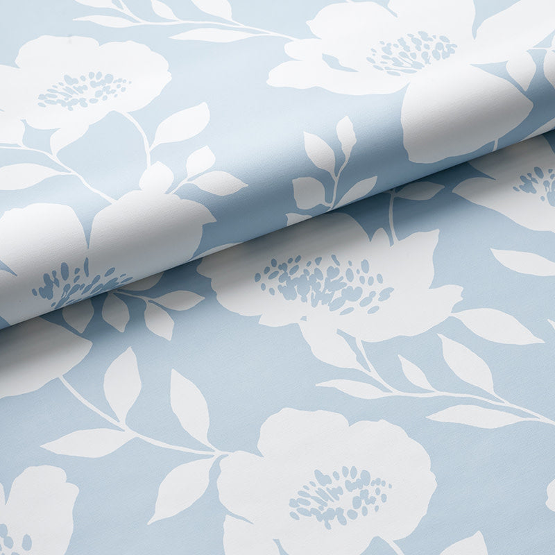 Ava Removable Wallpaper - Floral Blue, Panel