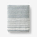 Plush Spa Stripe Bath Towel - Light Seaspray