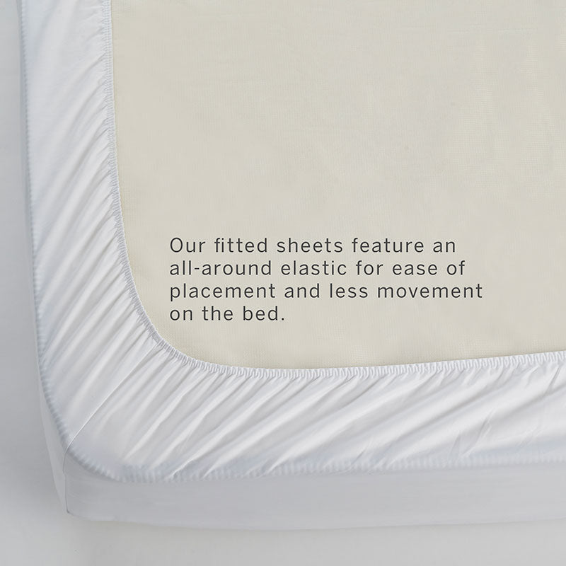 Forest Friends Classic Cool Organic Cotton Percale Bed Sheet Set - White Multi, Twin