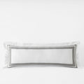 Double Border Premium Smooth Supima® Cotton Wrinkle-Free Sateen Sham - Silver, Lumbar