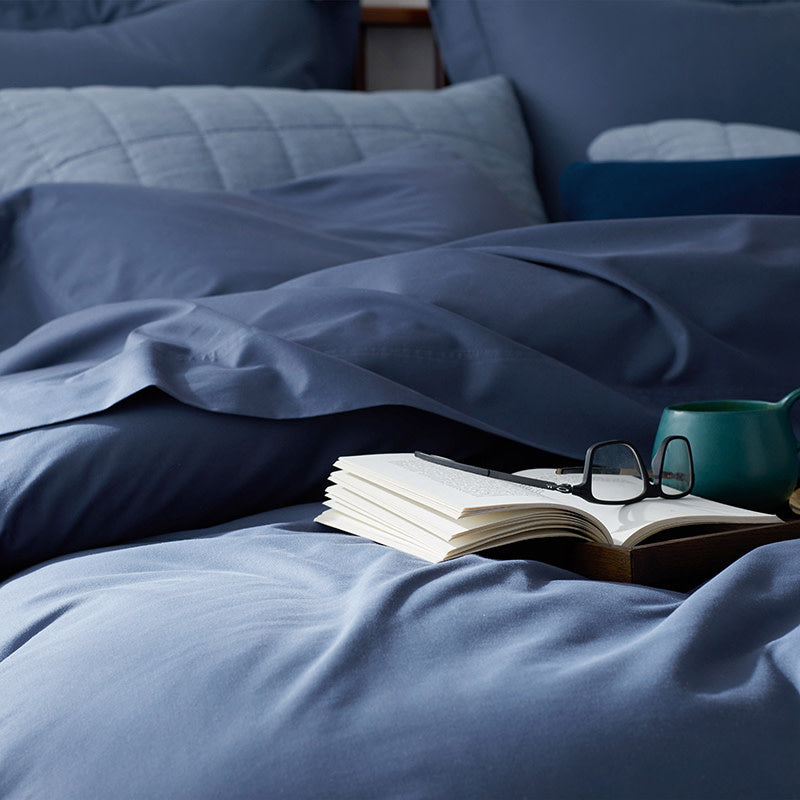 Brushed Cotton Sheet Set - Blue, Twin XL