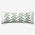 Climbing Vines Decorative Lumbar Pillow Cover - Green/White