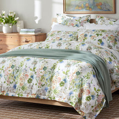 Tania Floral Premium Smooth Wrinkle-Free Sateen Sham - Ivory Multi, Euro
