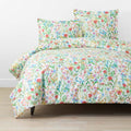 Garden Symphony Classic Cool Cotton Percale Duvet Cover - Multi, Full/Queen