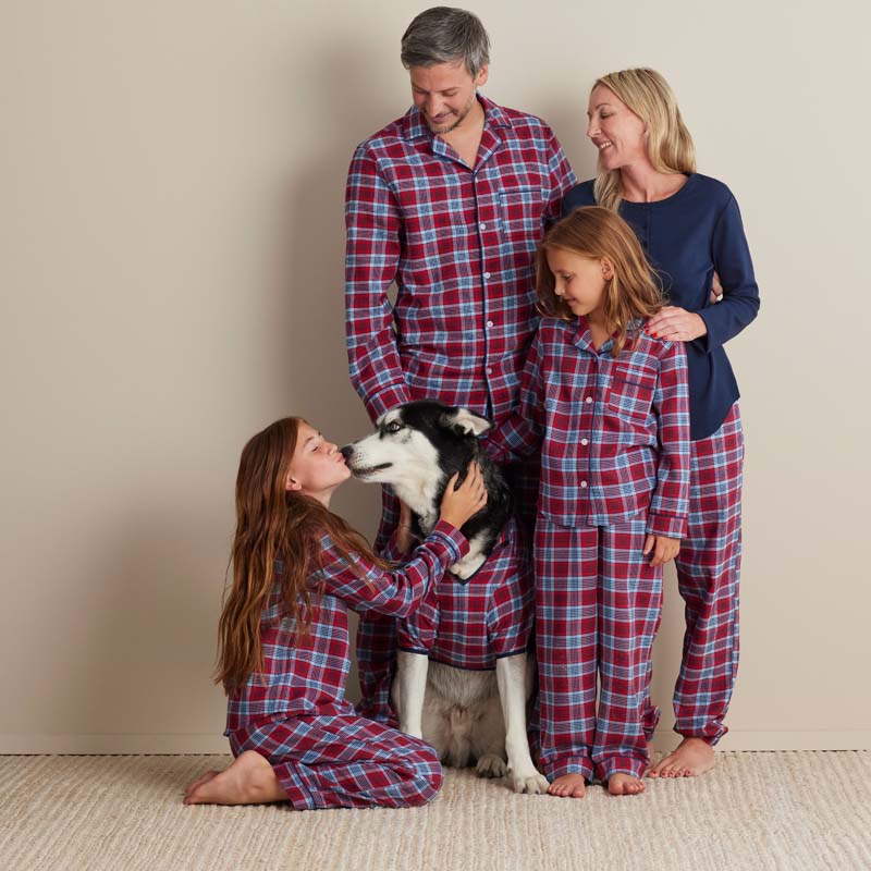 Family Flannel Kid's Button-Down Pajama Set - Nantucket, 2T