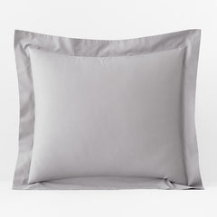 Classic Cool Organic Cotton Percale Solid Sham - Gray, Euro