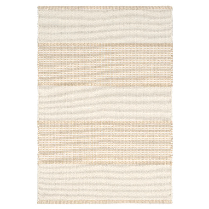 La Mirada Handwoven Cotton Rug - Wheat, 4' x 6'