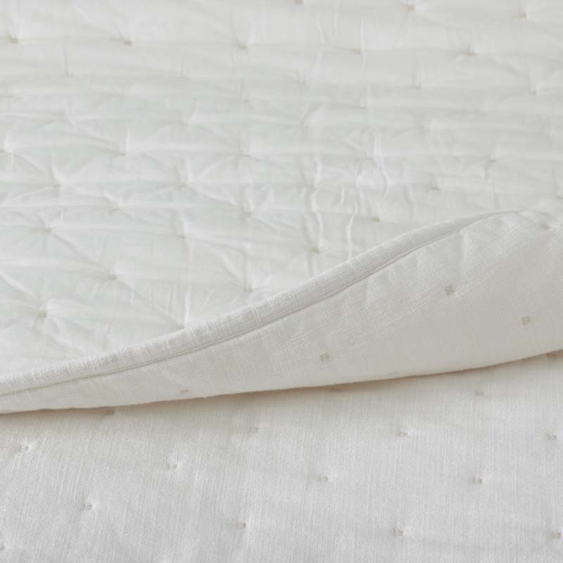 Petite Tufted Quilted Sham - Off White, King