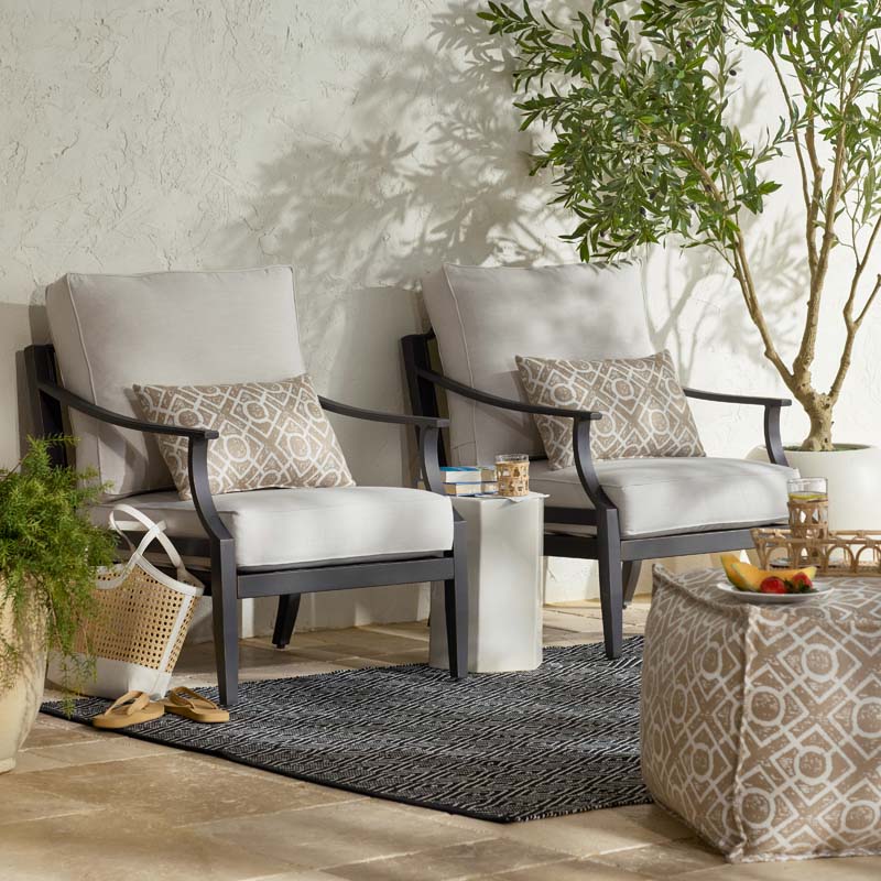 Deep Seat Chair & Seatback Cushion - Pumice, Medium