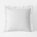 Brushed Cotton Sham - White, Euro