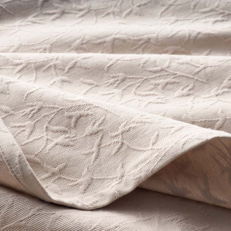Delicate Floral Blanket - Beige, Twin/Twin XL