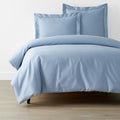 Classic Smooth Sateen Solid Duvet Cover - Light Blue, King/Cal King
