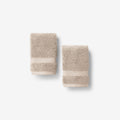 Sterling Supima® Cotton Washcloths, Set of 2 - Latte