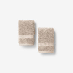 Sterling Supima® Cotton Washcloths, Set of 2 - Latte