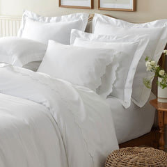 Classic Smooth Sateen Solid Comforter - White, Full