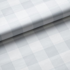 Ditsy Gingham Traditional Wallpaper - Gray, Roll