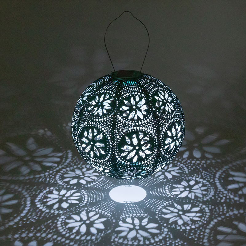 Soji™ Stella Boho Solar Outdoor Lantern - Mineral Green