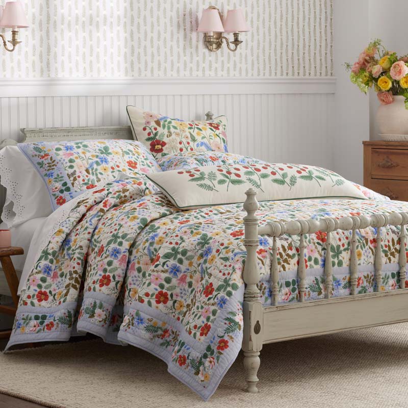 Strawberry Fields Quilted Sham - Multi, King